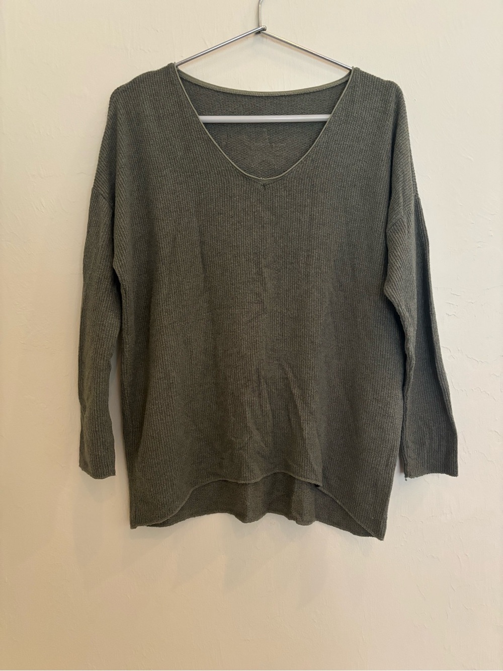 Venti 6 Made in Italy Star Sequin Embellished Top Sweater Shirt Oversized Hi Low - Picture 2 of 8